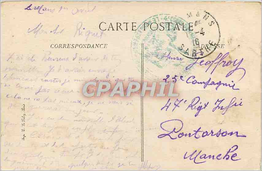 CPA Le Mans Le Jardin des Plantes  — Rückseite