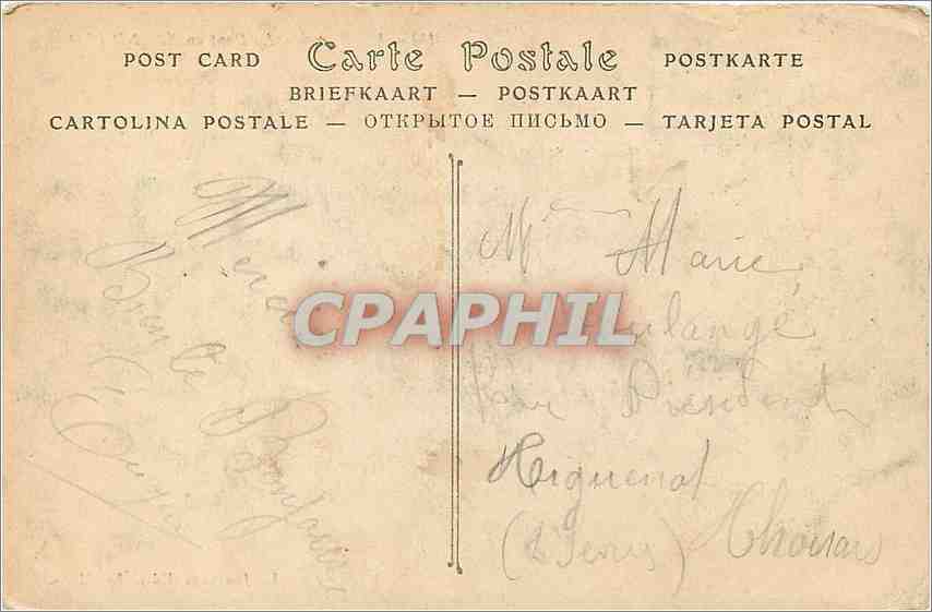 CPA Le Mans Le Pont en X  — Rückseite