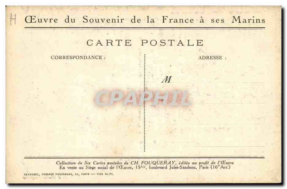 CPA L'arraisonnement du Neutre Bateau Boat guerre — Verso