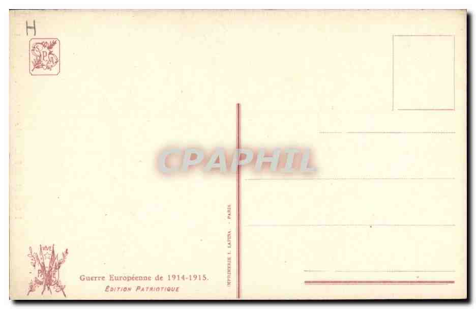 Illustrateur CPA Fusiliers marins — Rückseite