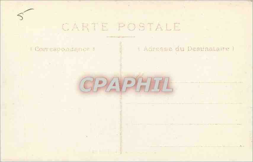 CPA Le mans Statue Le Theatre — Verso