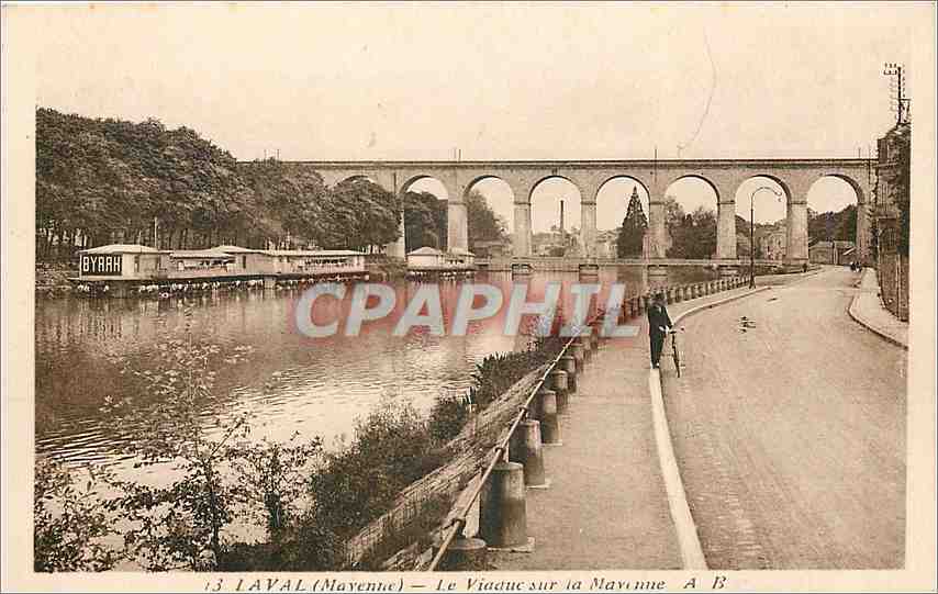 CPA Laval Mayenne le Viaduc sur la mayenne AB