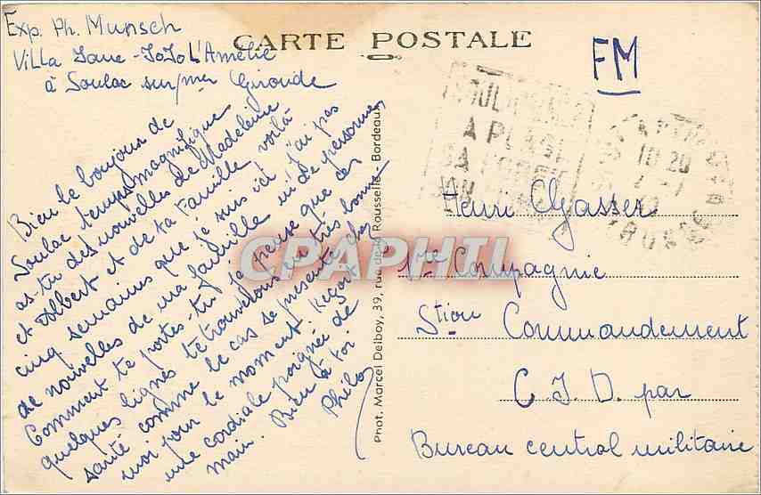 CPA Soulac sur mer Gironde le ponton et la Plage — Rückseite