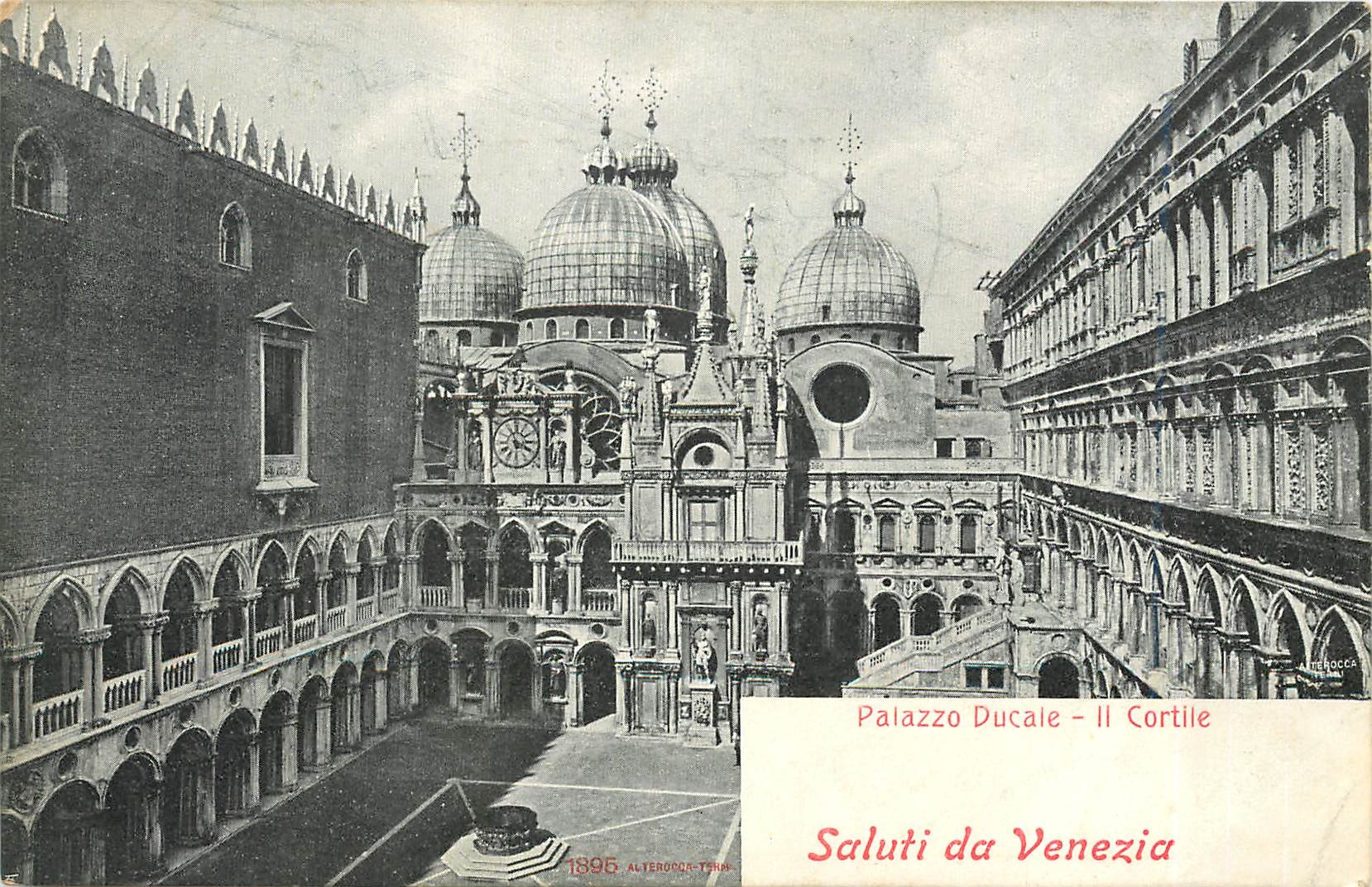 CPA Palazzo Ducale Il Cortile Saluti da Venezia