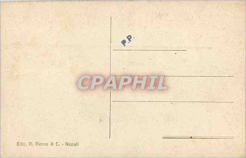 CPA Napoli panorama della Citta visot dalla villa patrizi — Rückseite