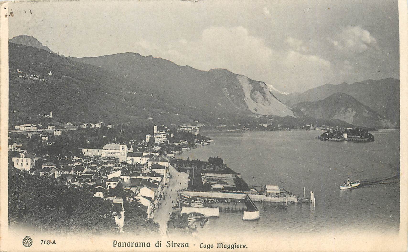 CPA Panorama di Stresa lgo Maggiore
