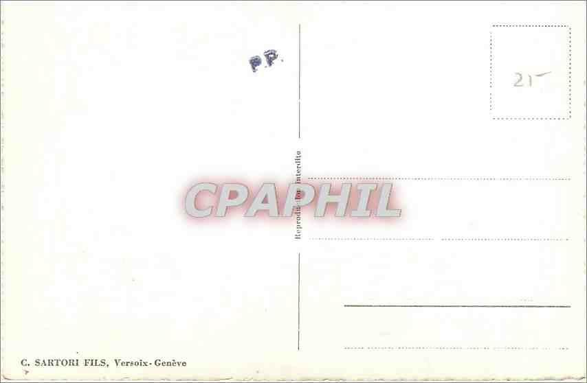 CPM Sartori fils Veroix geneve — Verso