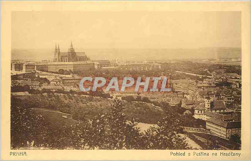 CPA Praha pohled s petrina na H radcany