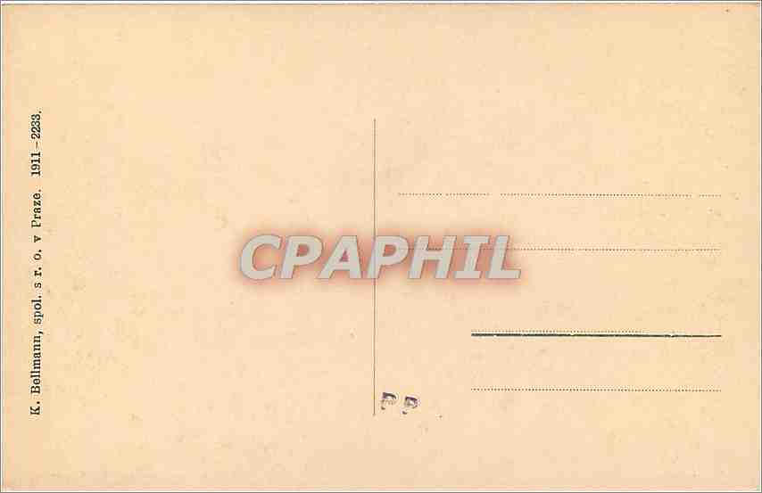 CPA Praha pohled s petrina na H radcany — Rückseite