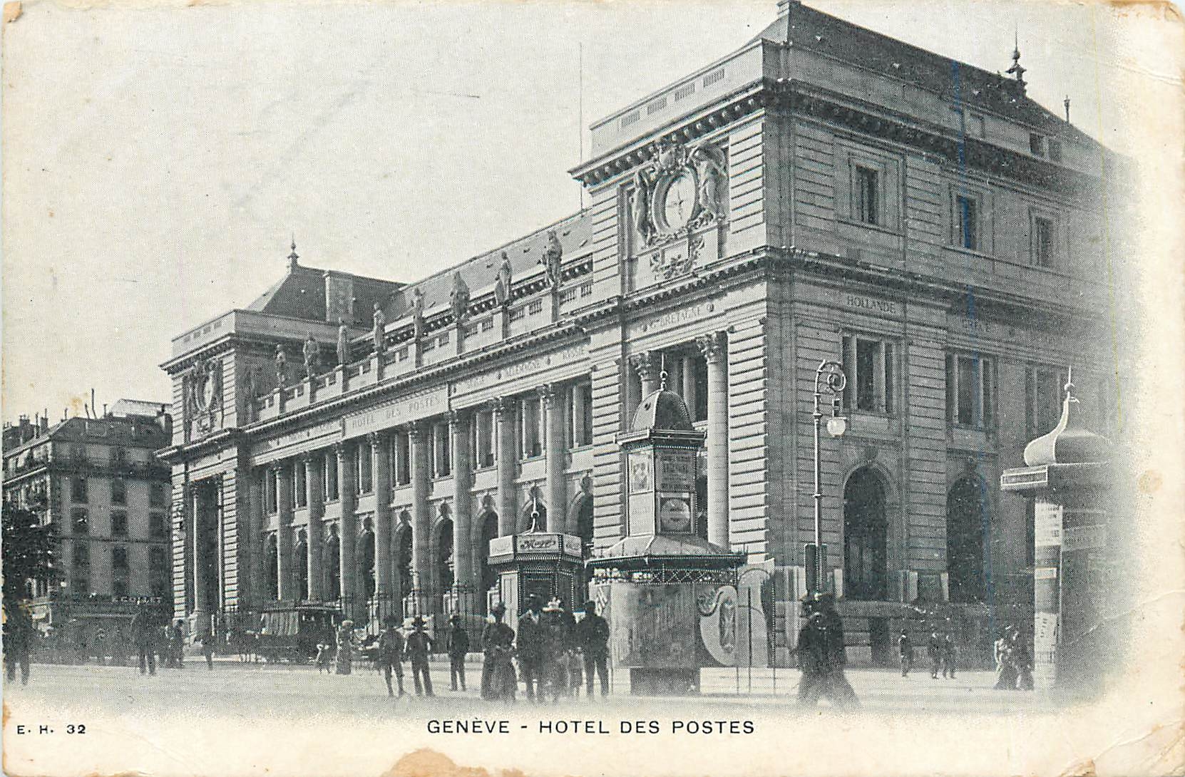 CPA Geneve Hotel des postes