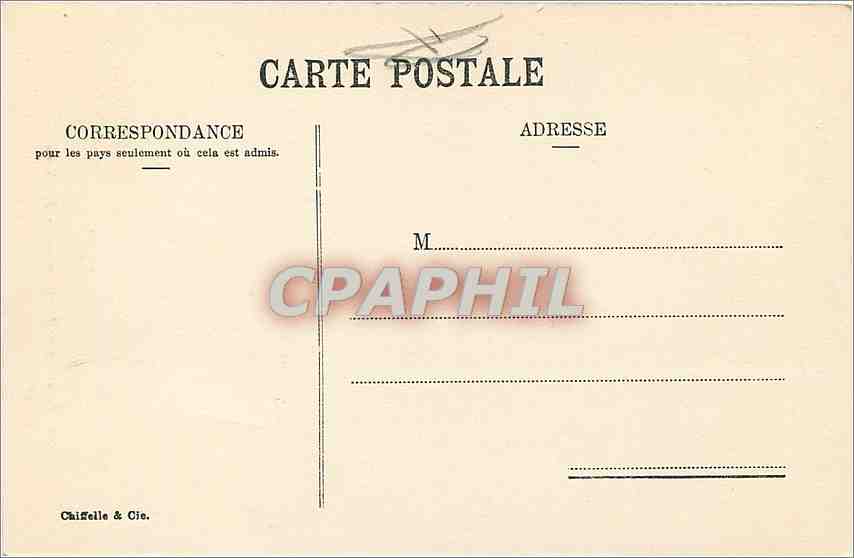 CPA Fribourg Fontaine de la vallasce — Verso
