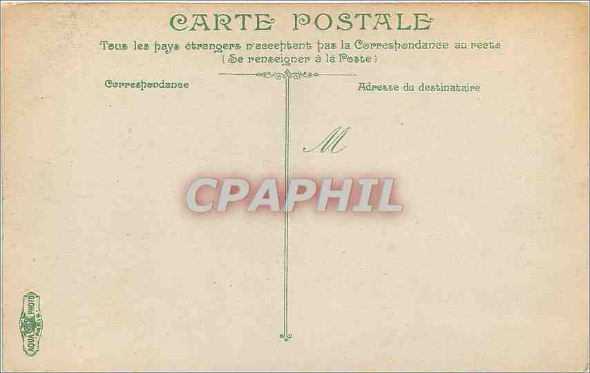 CPA Versailles parc du peit Thanon Tour de Malborough — Verso