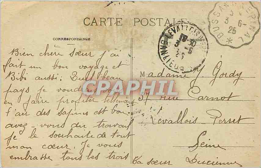 CPA Remiremont Echappee dur la caserne MarionDD — Rückseite