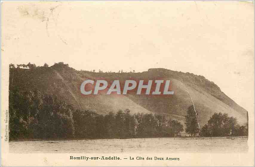 CPA Romilly sur Andelle la cote des eux Amants