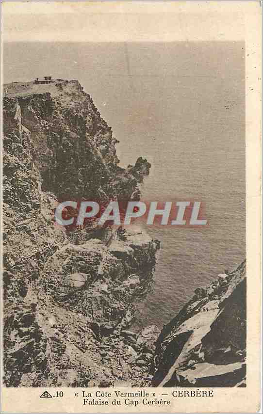 CPA La cote Vermeille cerbere Falaise du cap cerbere