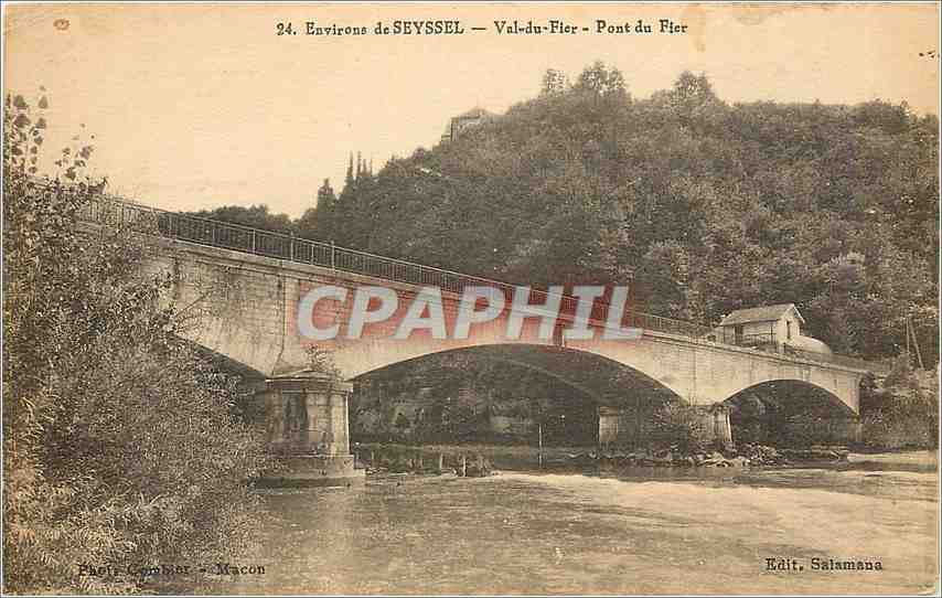 Environs de SEYSSSEL — Val-du-Fier — Pont du Fier — Photo Cambier - Macon