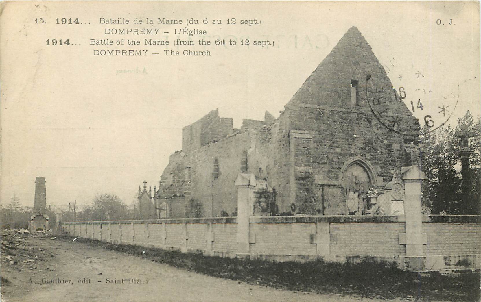 Dompremy — La Iglesia — A. Gauthier, editor — Saint-Dizier