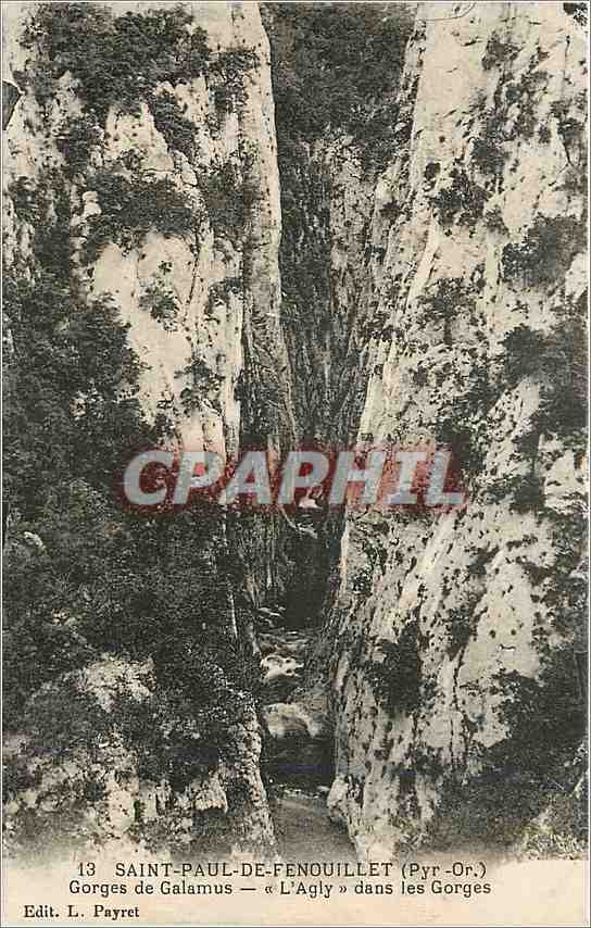 CPA Saint paul de Fenouillet Pyr Or Goerges de Galmus L'lgy dans les Gorges
