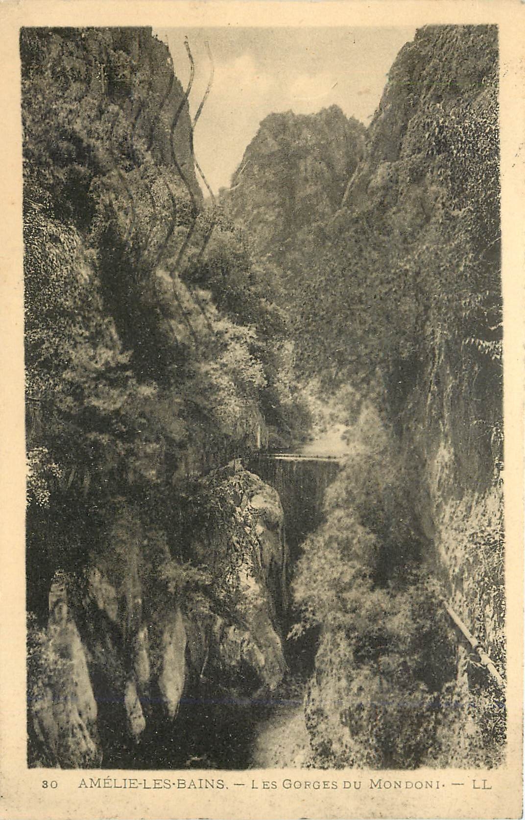 CPA Amelie les bains les gorges du Mondoni LL