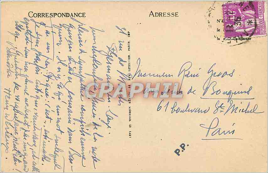 CPA Amelie les bains les gorges du Mondoni LL — Rückseite