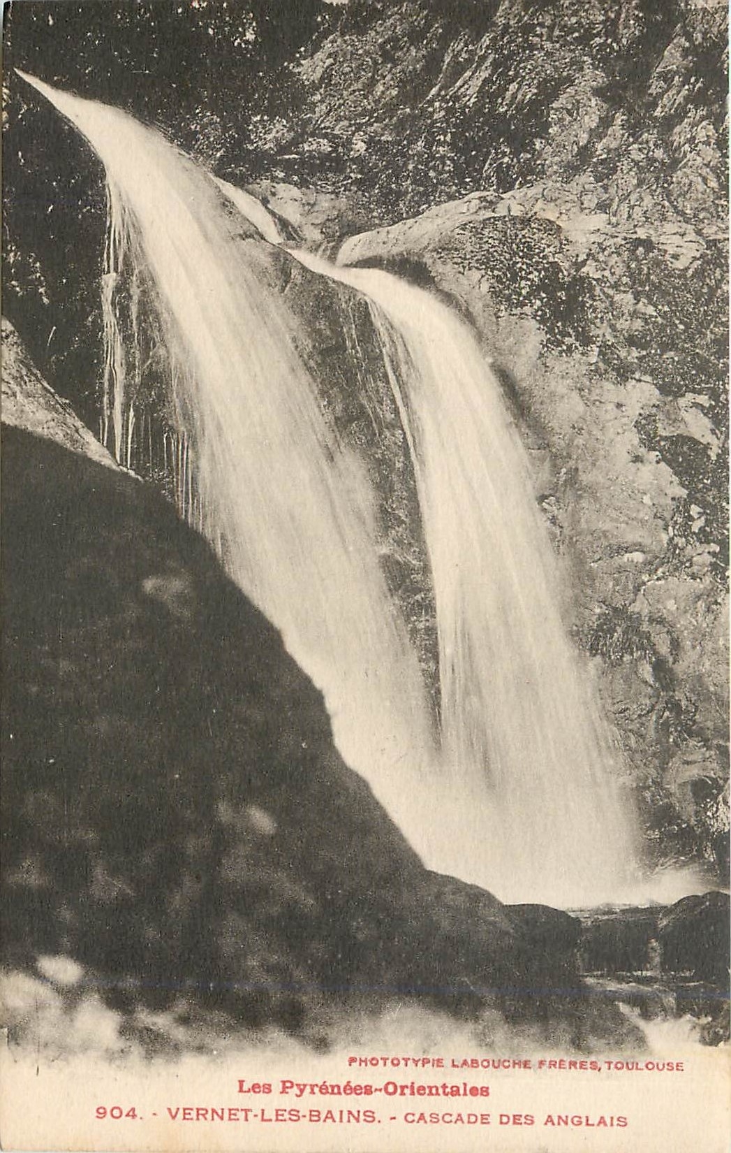 CPA les Pyrenees orientales vernet les bains  cascade des anglais
