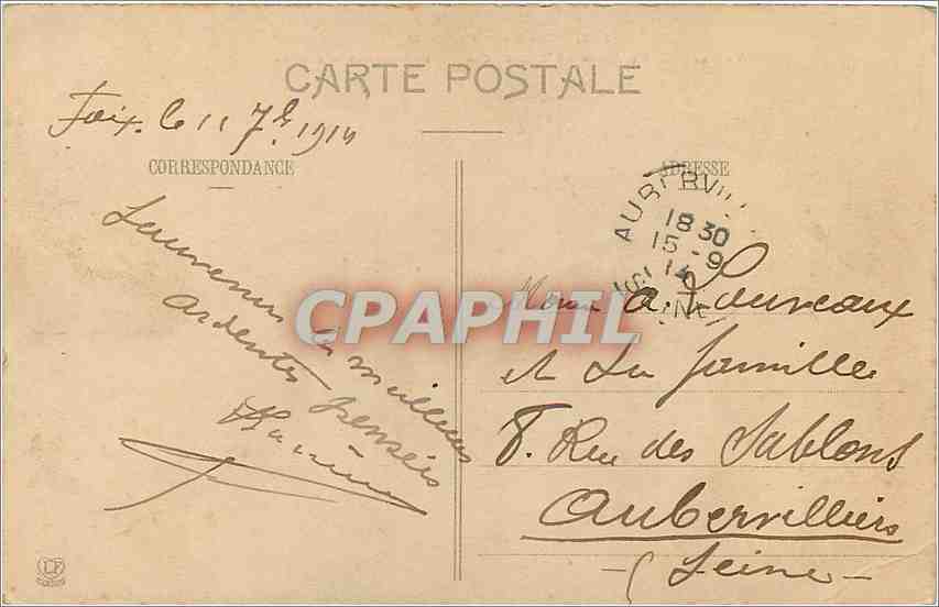 CPA les Pyrenees Orientales Cerdagne francaise vue sur le Ruisseau de carol col de pyrenees a gauche — Rückseite