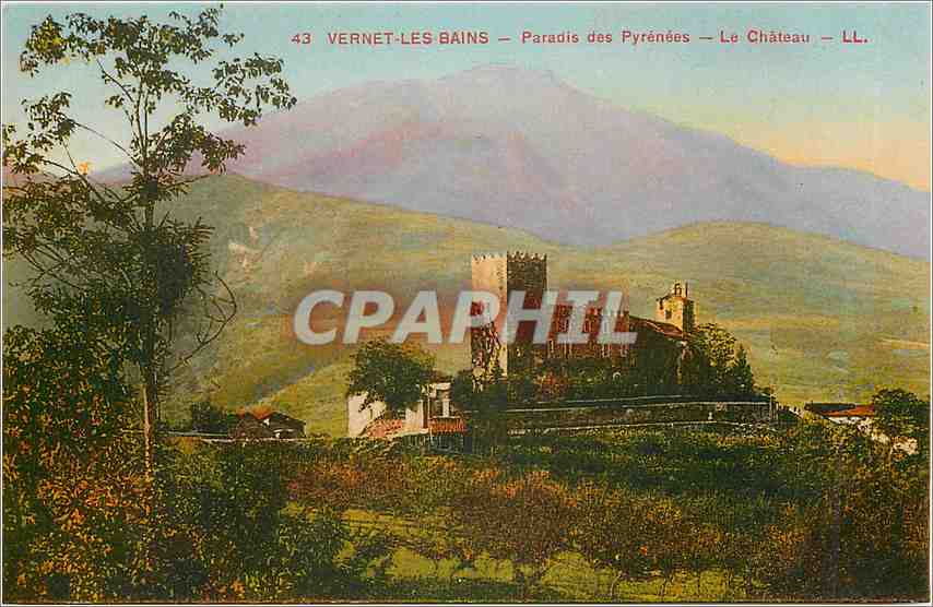 CPA vernet les bains Paradis des Pyrenees Le Chateau LL