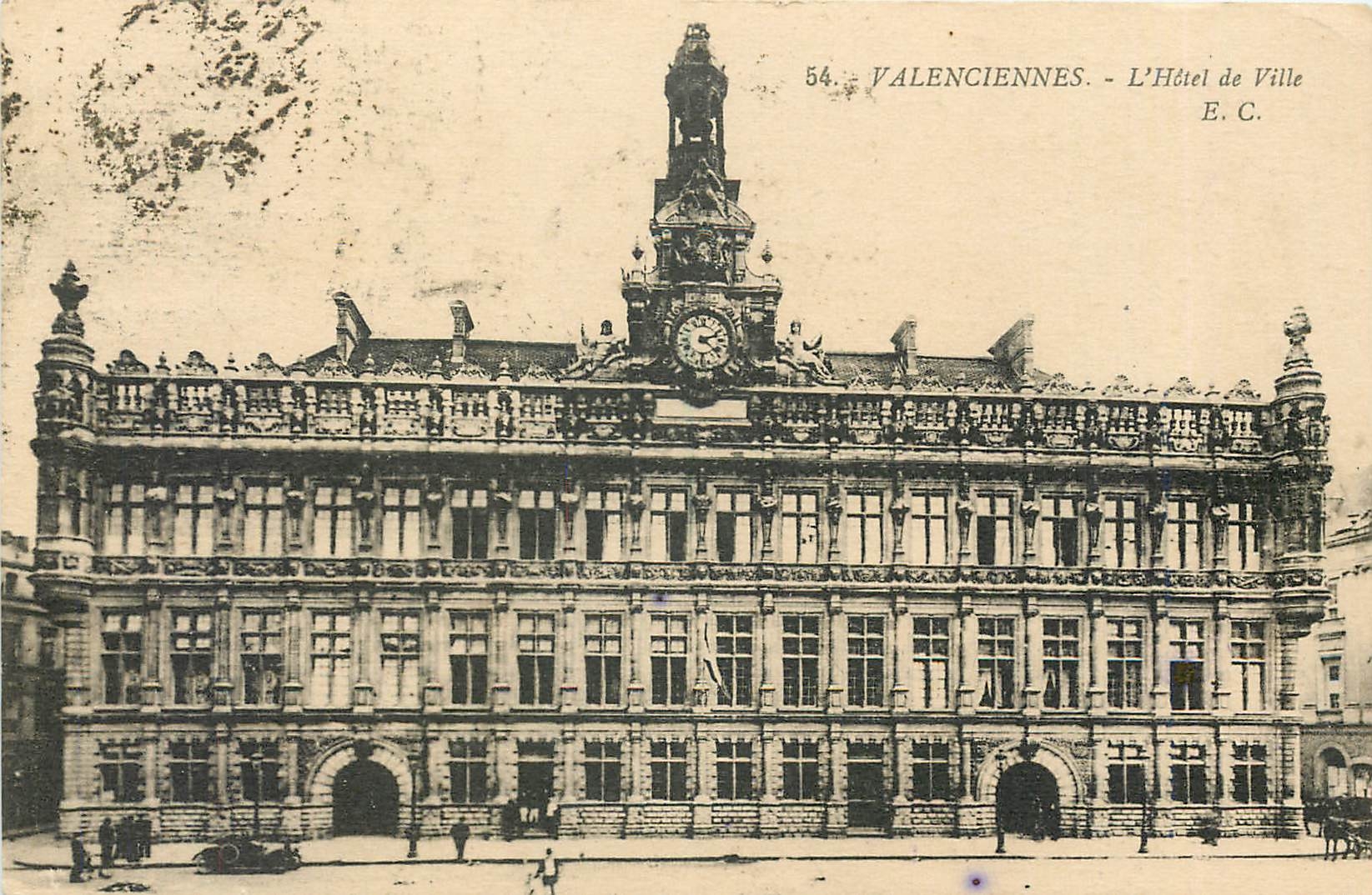 CPA Valenciennes L'hotel de Ville EC