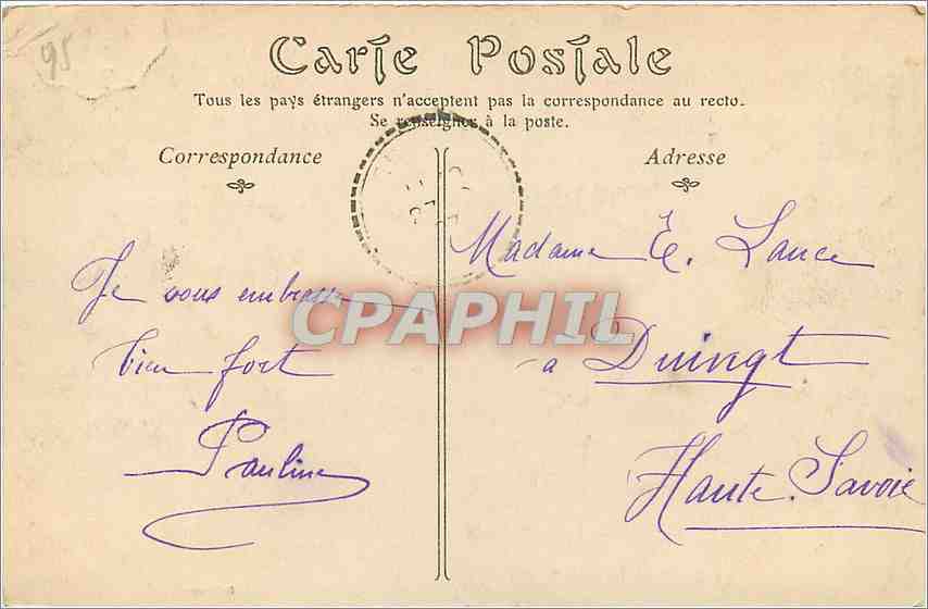 CPA L'isle Adam L'oise et les coteaux de Parmain — Back