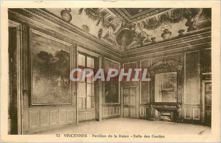 CPA Vincennes pavillon de a reine Salles des gardes