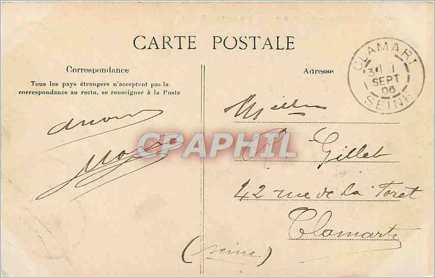 CPA Bois de vincennes grottes des iles Daumesnil Entree — Rückseite