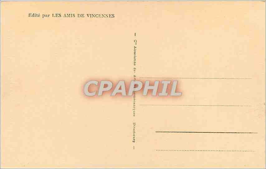 CPA Vincennes La sainte Chapelle et le tresor — Rückseite