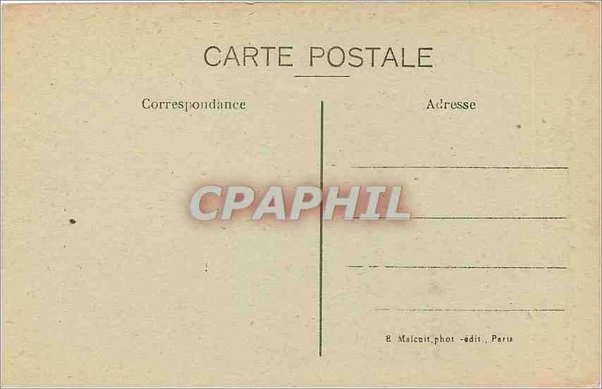 CPA Vincennes La chapelle du chateau — Rückseite