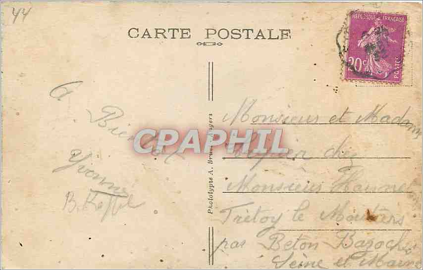 CPA La baule sur mer Loire jardin de la Victoire — Back