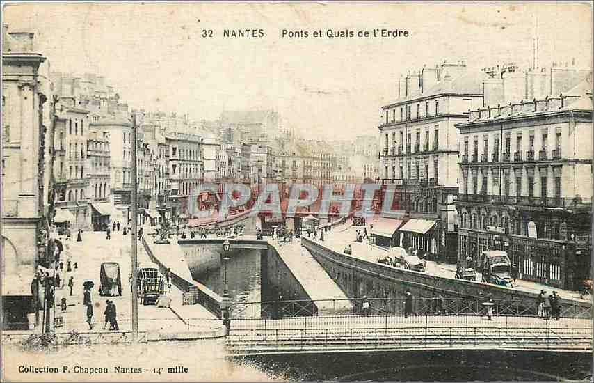 CPA Nantes ponts et quais de l'Erdre