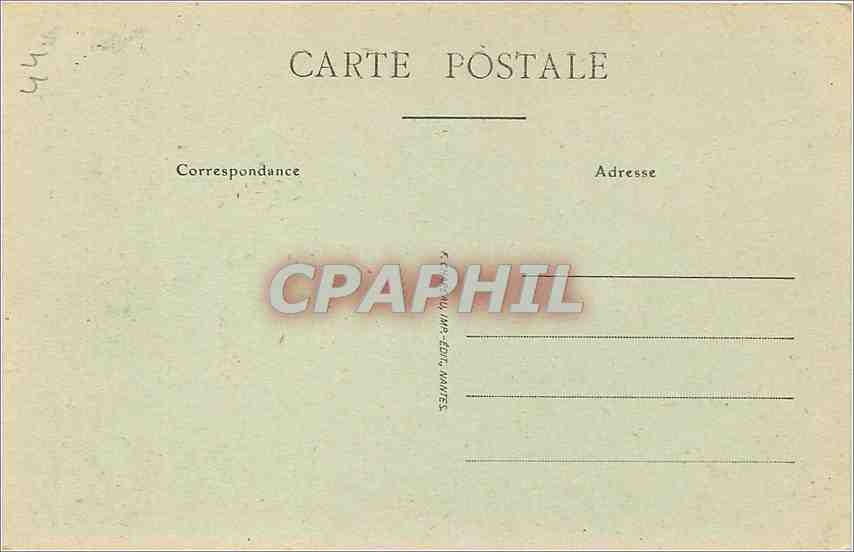CPA Nantes la cour du chateau — Verso