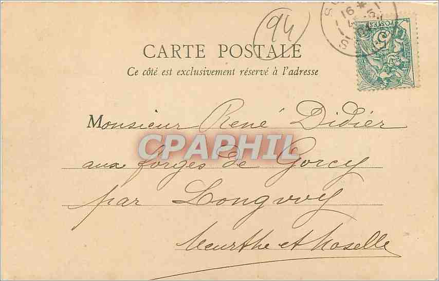 CPA Le tour de Mane varenne ve prise du pont de chennevieres — Rückseite