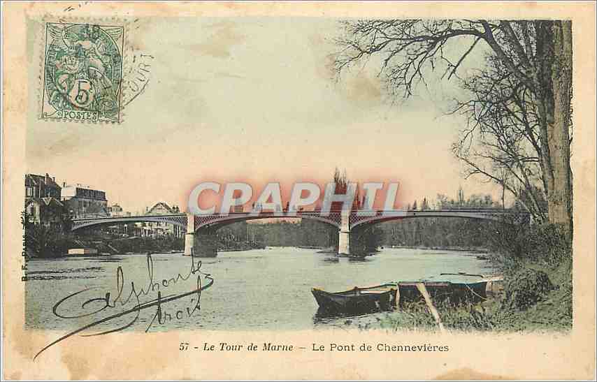 CPA Le Tour de Marne Pont de Chennevieres