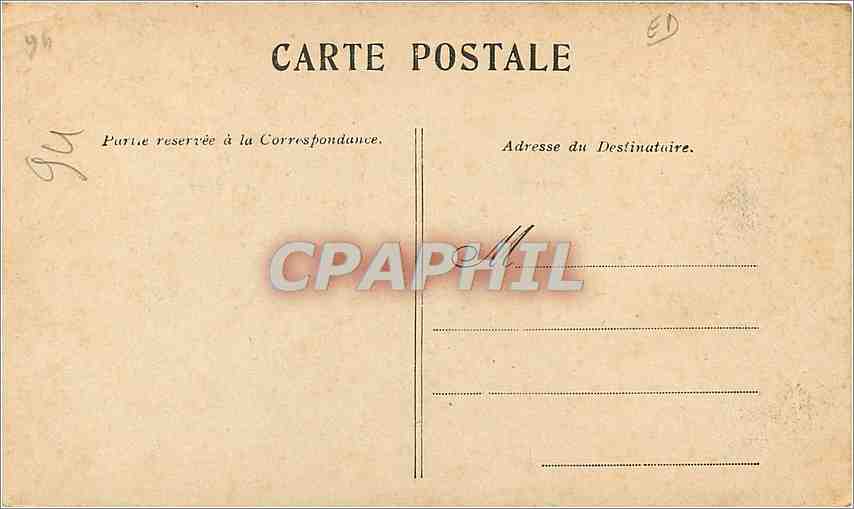 CPA La marne la passerrelle du Perreux — Rückseite