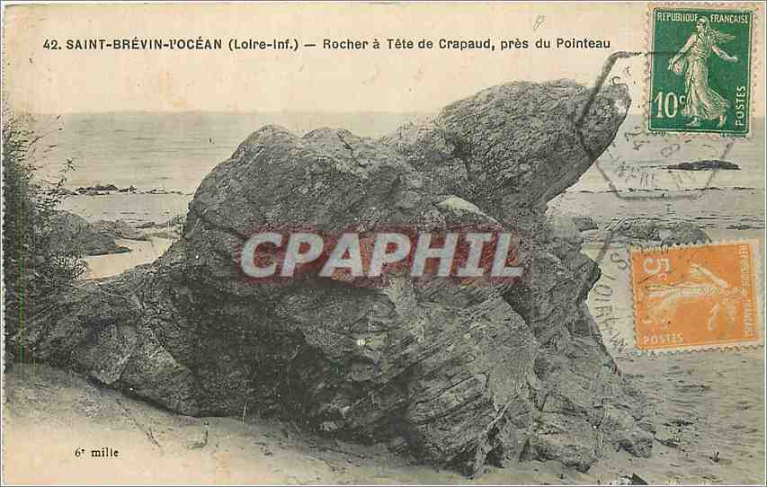 CPA Saint brevin l'ocean Loire inf Rocher a tet de Crapaud pres du Pointeau