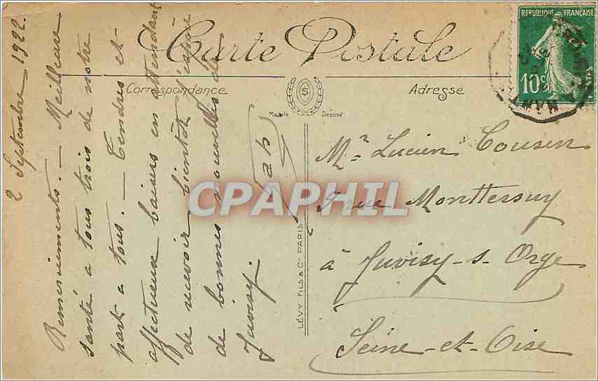 CPA Le Pouliguen- le bain LL — Back