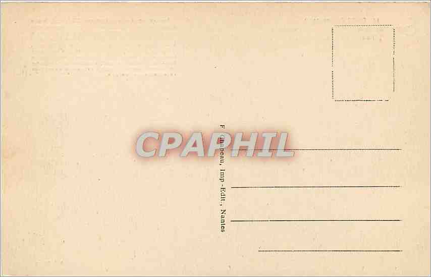 CPA Batz Loire Inf Ruines de ND du Murier XV e siecle Tour Saint Guenole — Back