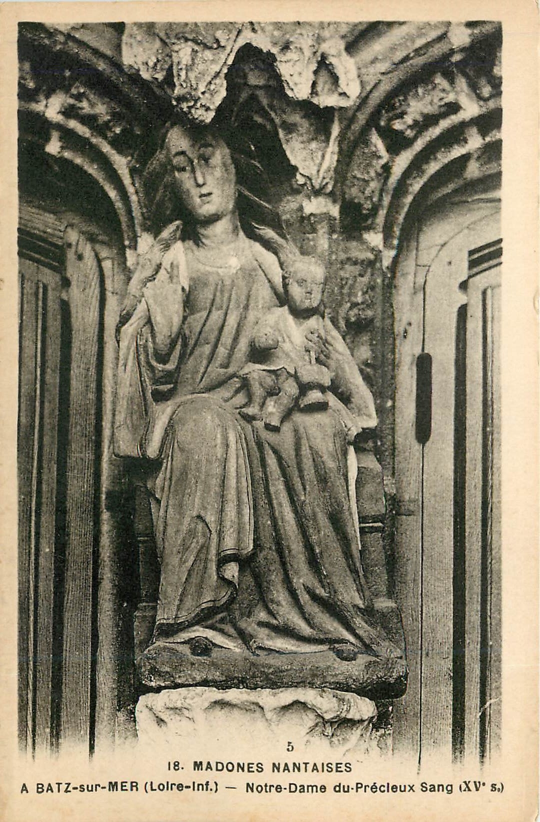 CPA Madones nantaises batz sur mer Loire Inf-Notre Dame du recieux Sng XV e s