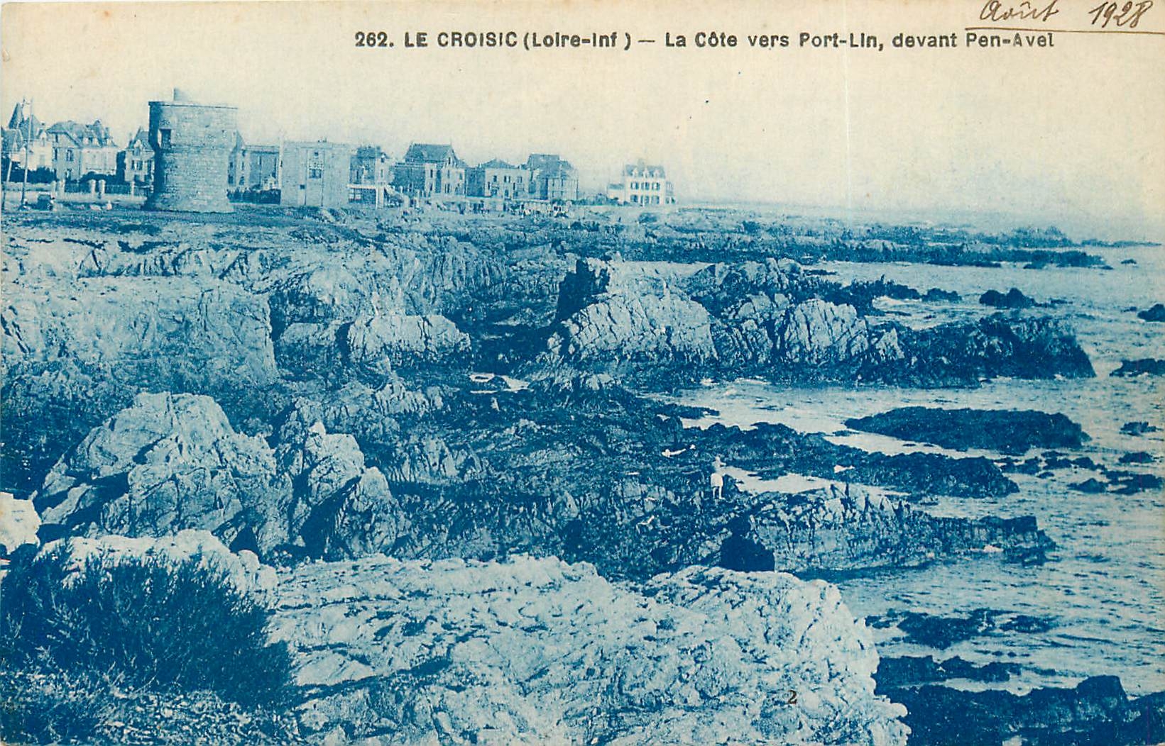 CPA Le croisic loire inf   La Cote vers Port Lin devant Pen Aval