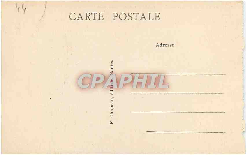 CPA Le croisic loire inf Rochers sur la Grande cote — Back