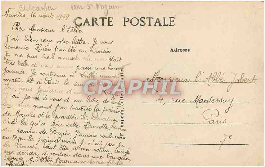 CPA Le croisic loire inf Le Port Bateaux — Back