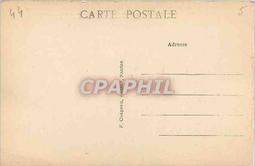 CPA Guerande Loire Inf Les Rochers de Kremaguen Route de Saille — Verso