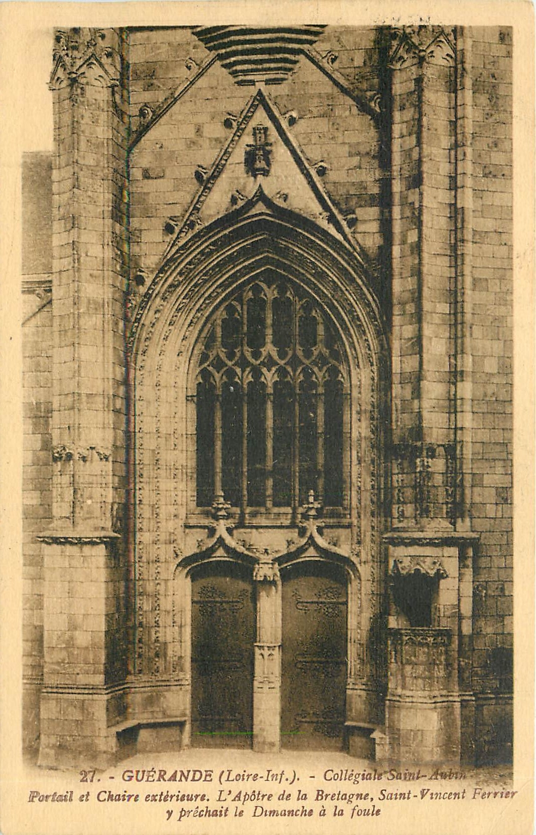 CPA Guerande Loire Inf Collegiale Saint Aubin