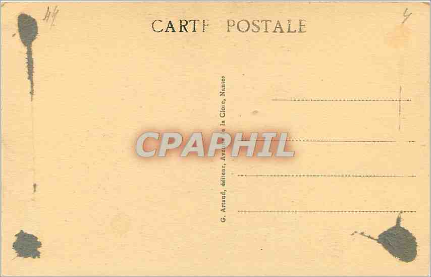 CPA Guerande Loire Inf Collegiale Saint Aubin — Back