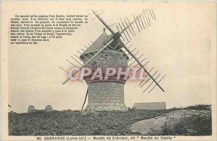 CPA Guerande Loire Inf Moulin de cremeur dit Moulin du diable